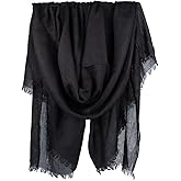 Iristide Women Summer Scarfs Large Long Lightweight Linen Beach Gauze Shawl Wrap 75”×43”