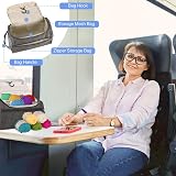 YINVA Crochet Kit for Beginners 15 Yarn Colors 12 Hooks Ergonomic Case Grey view 4