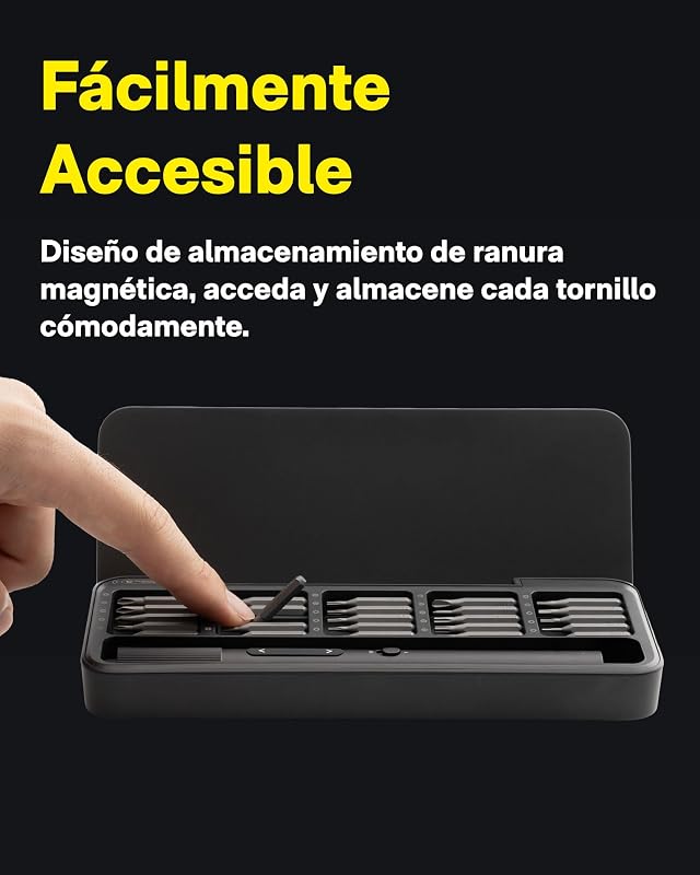 Chave de fendas elétrica Precision 25 em 1, pontas magnéticas S2