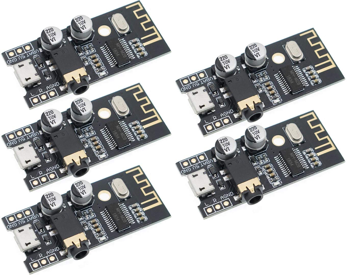 5pcs MH-MX8 M28 Bluetooth MP3 Audio Receiver Lossless Decoder BLT 4.2 MH-M28