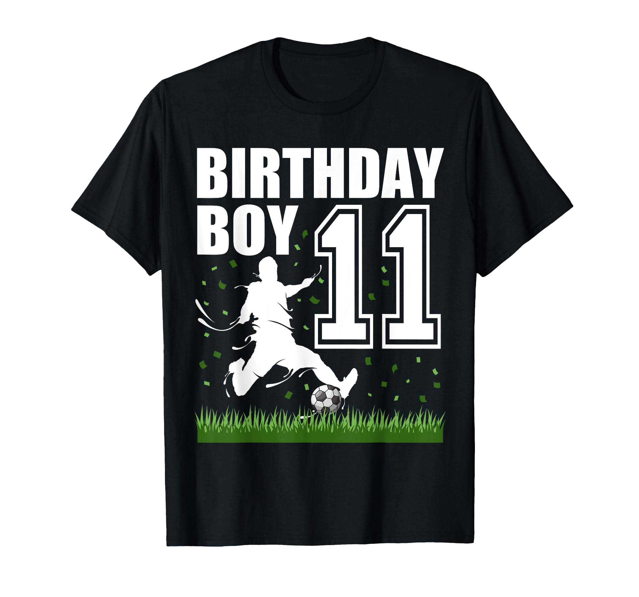 Photo 1 of 11 Year Old Soccer Birthday Party Theme 11th Gift For Boy T-Shirt