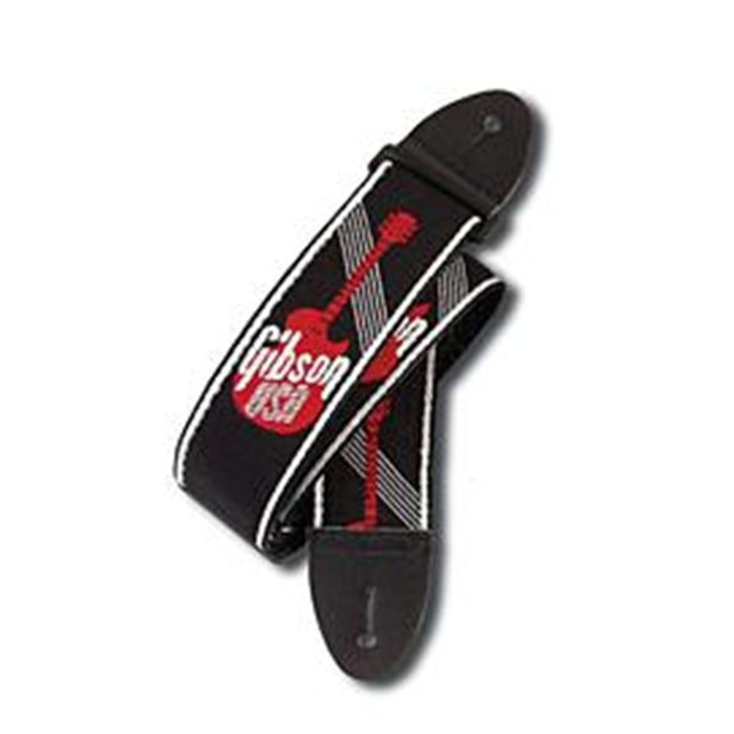 ギブソン GIBSON ASGG-600 2" Woven Strap with Gibson Logo-Red ギターストラップ商品画像