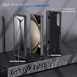 for Samsung Galaxy Z-Fold-5 Case: with Hidden