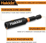 Hakkin Magnetic Bit Holder Set 6Pcs 1/4 Inch Hex Shank S2 Steel Extension view 3