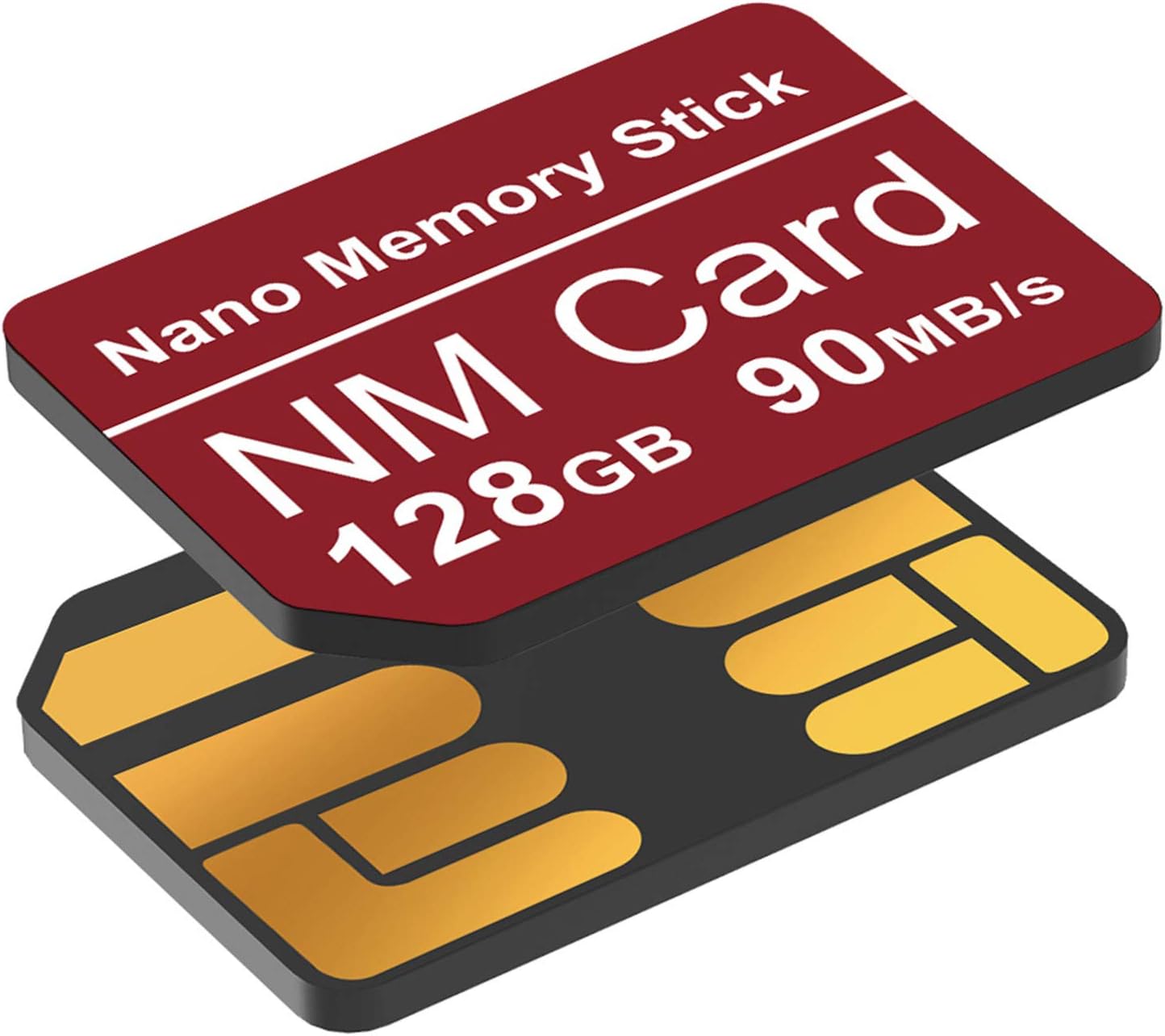 YAOMAISI NM MEMORY Card 128GB And 90MB/S Nano Memory Card Nano Card Only Suitable for Huawei P30/P40/P50/P60 Series/Mate20 Series/Mate30 Series/Mate40/Mate40pro Nano 128GB Card (Red)