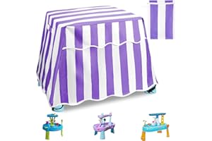 NOVWANG Water Table Cover, Kids Water Table Cover Fit Step2 Rain Showers Splash Pond Water Table, Outdoor Water-Repellent Dirt Proof Anti-UV Water Table Toys Cover Patio,Cover Only