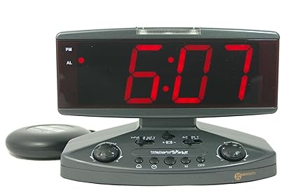 Geemarc Wake'n shake - Vibrationswecker 95dB mit grosser Anzeige und Lichtblitz