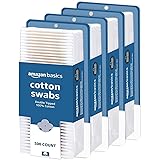 Amazon Basics Cotton Swabs, 2000 Count (4 Packs of 500)