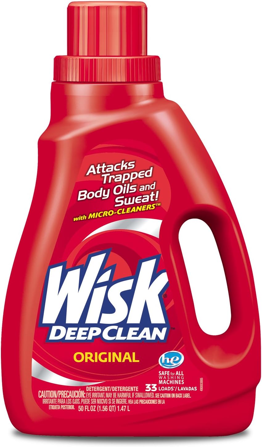 Wisk Deep Clean Laundry Detergent, Original, 50 Ounce, 33 Loads