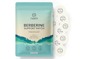 Berberine Patches w/Proprietary Skin Permeation Enhancers - Parches w/Berberine, Ginseng, Bitter Melon, Green Tea, Ginger & L