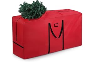 BUVLNEE 7.5 ft Christmas Tree Storage Bag, Heavy Duty 600D Oxford Bag - Extra Large Capacity with Reinforced Handles & Dual Zipper for Holiday Decorations, Ornaments, and Artificial Trees