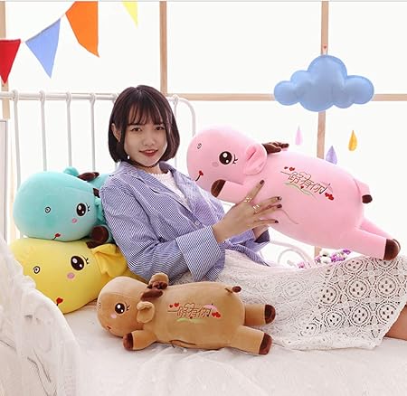 Amazon 男の子と女の子の子供40 Cmのかわいいトナカイ赤ちゃんぬいぐるみクリスマスギフト ぬいぐるみ おもちゃ