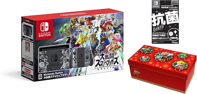 Amazon Nintendo Switch 大乱闘スマッシュブラザーズ Specialセット Amazon Co Jp限定 ギフトラッピングキット 大 Box仕様 マリオキャラクターver Amazon Co Jp限定 液晶保護フィルムex付き 任天堂ライセンス商品 同梱 ゲーム機本体
