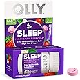 OLLY Sleep Fast Dissolves, 3mg Melatonin, Lemon Balm, Strawberry Flavor, 30 Day Supply - 30 Count