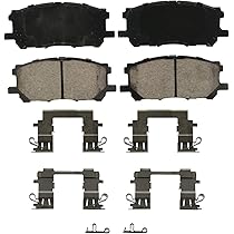 AutoShack Rear Performance Ceramic Brake Pad Kit Driver And Passenger Side Replacement For 2004-2006 Lexus RX330 2006-2008 RX400h 2007-2009 RX350 2004-2007 Toyota Highlander 3.3L 3.5L AWD FWD PCD996