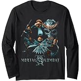 Mortal Kombat 2 Duotone Fighters Long Sleeve T-Shirt