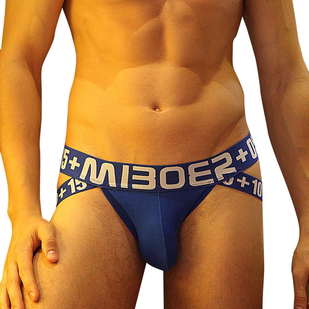 Mens G-Strings & Thongs Open Back Jockstrap Sexy Buttock Letter Underwear