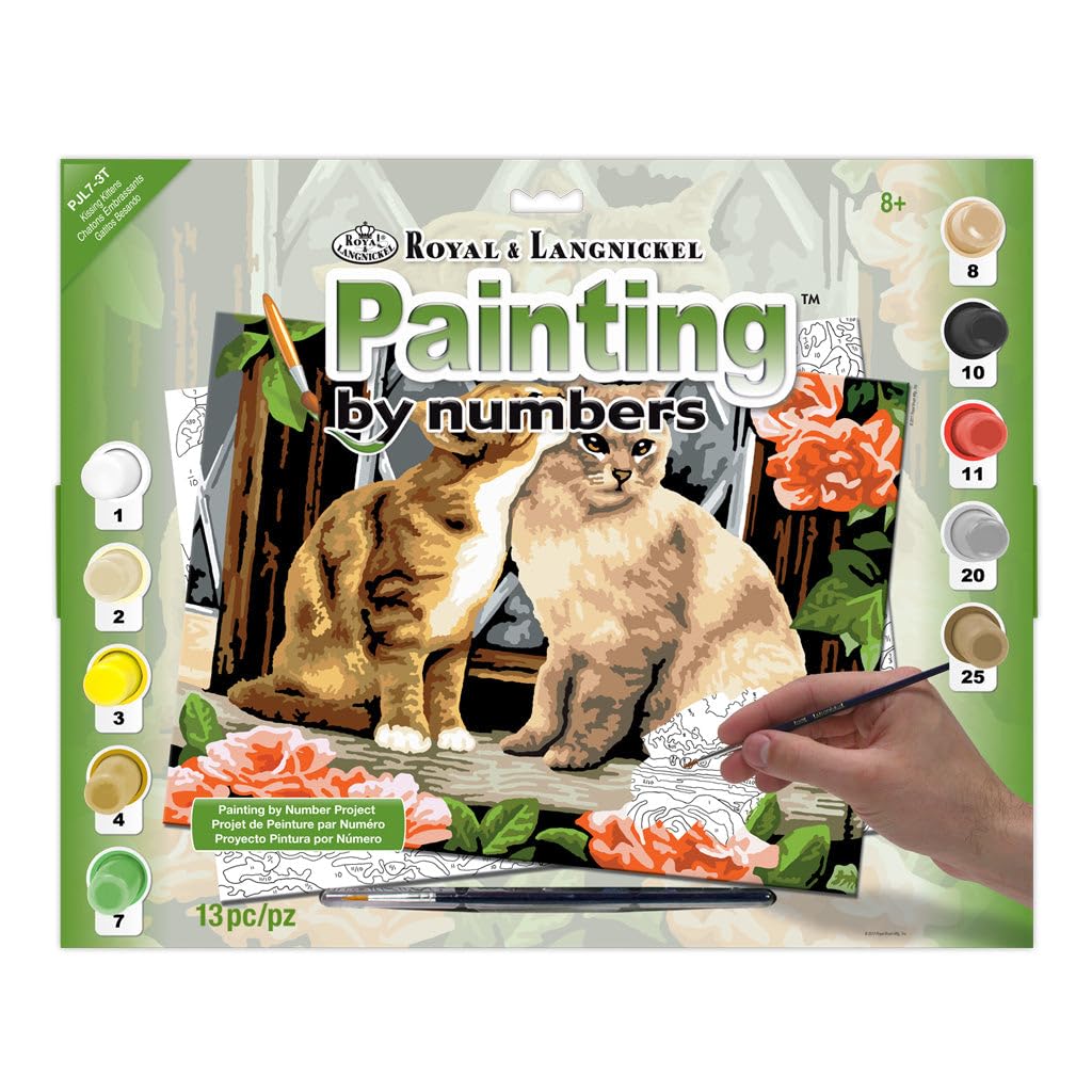 Royal & Langnickel PJL7 Kissing Kittens Painting by Numbers Kit