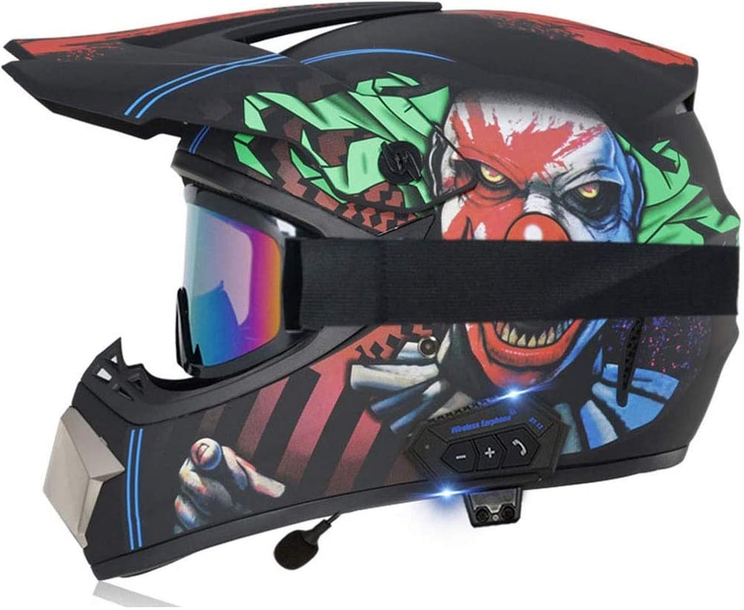 Adult Offroad Bluetooth Helmet Motocross ATV Helmet DOT Certified