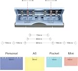 Rapesco 1323 Adjustable 6-Hole Punch 10 Sheet Capacity Powder Blue view 5