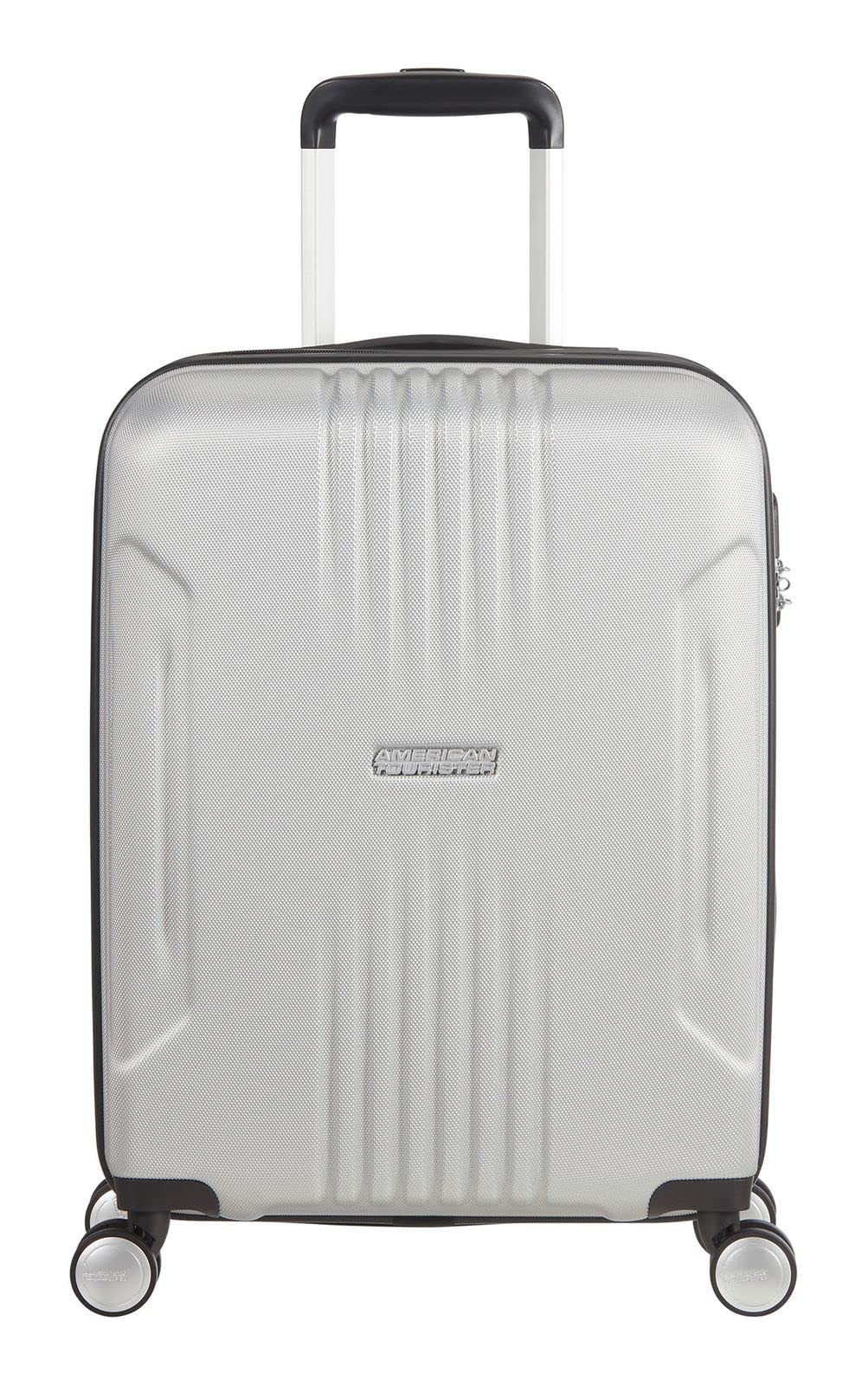 American Tourister Tracklite - Spinner S Hand Luggage, 55 cm, 34 Litre, Silver