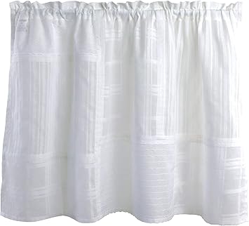 Amazon Sunnydayfabric パッチワーク カフェカーテン オフ ホワイト 約1cm幅 70cm丈 レースカーテン オンライン通販