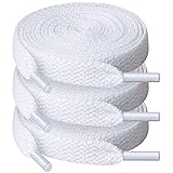 UpUGo 3 Pair Flat Shoe laces, 5/16" Wide Shoelaces