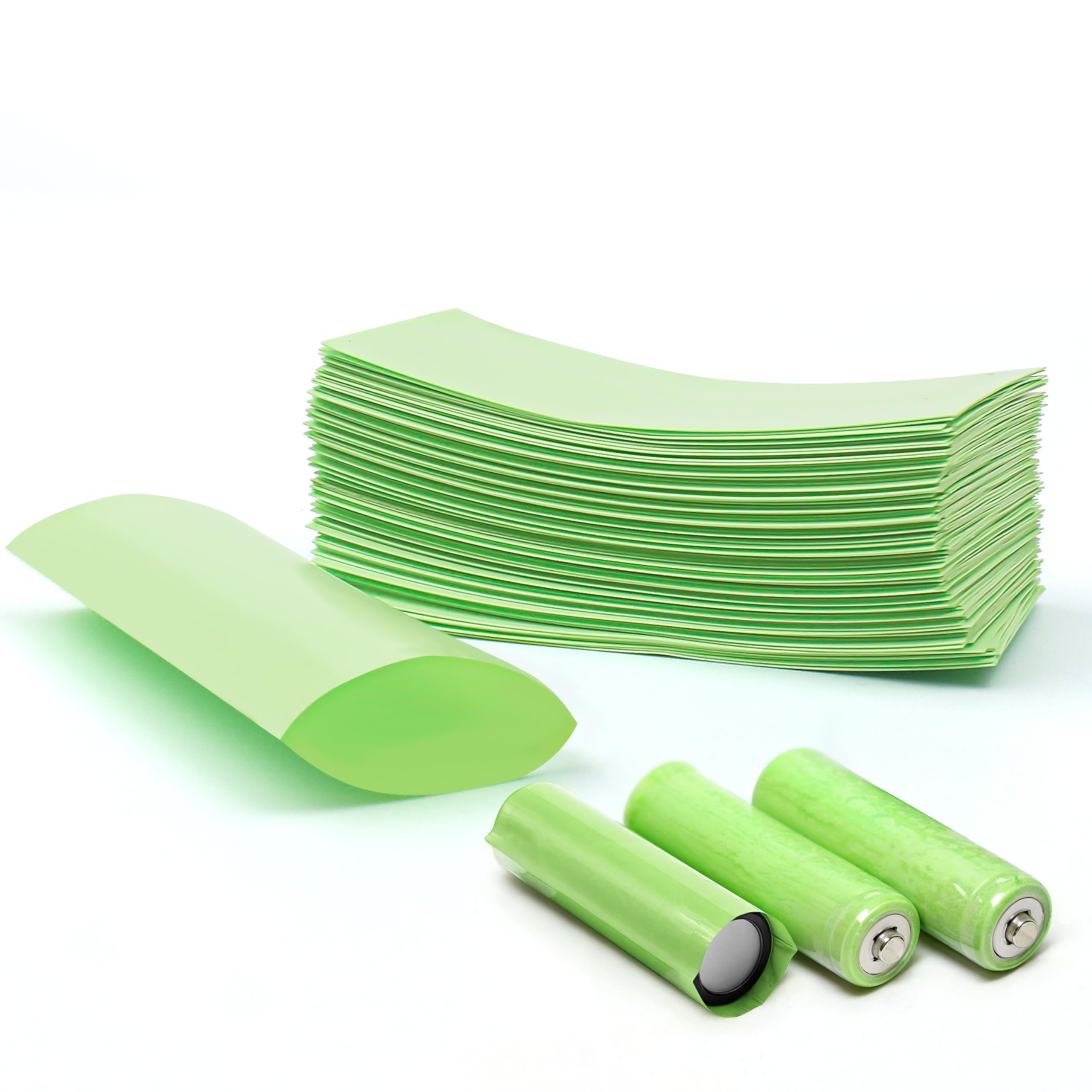 Photo 1 of 100pcs/lot 21700 Battery Wraps Heat Shrink Film Insulator, PVC Shrinkable Sleeve Package Pre Cut Skin Sticker Cover Re-Wrapping Wrapper for Lithium Batteries Tube Outer Packaging