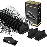 48PCS Magnetic Wrench Organizer for Tool Drawer,Wrench Holder with Metric&SAE Label,Modular Tool Storage Rack for Screwdriver