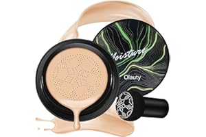XIUXIXU Mushroom Head Air Cushion CC Cream,BB Cream Foundation Makeup Concealer Long-Lasting Moisturizing,Full Coverage Foundation for All Skin Types, Even Color Smooth Radiant Finish Skin (Natural)