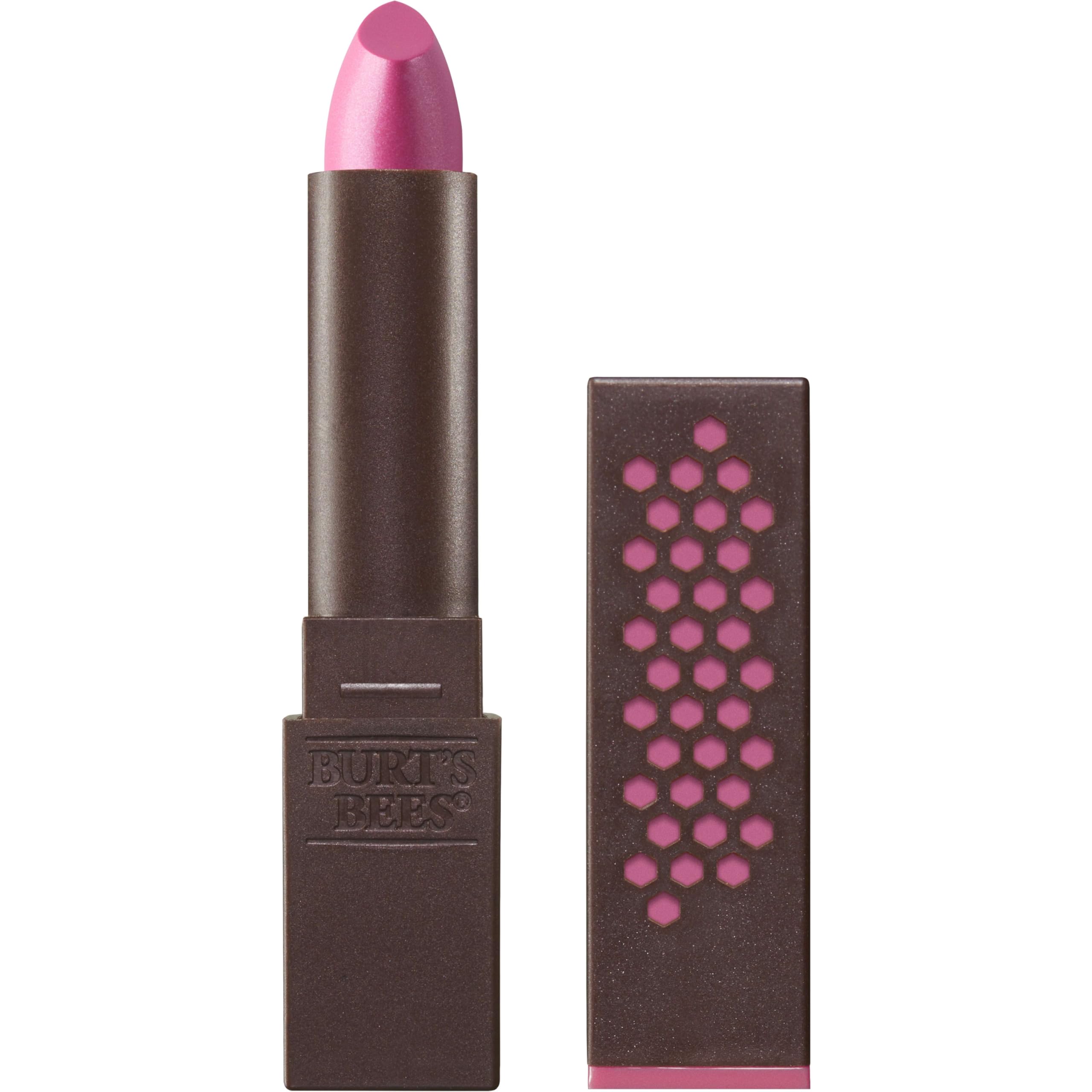 Burt's Bees 100 Percent Natural Glossy Lipstick, Pink Pool