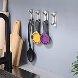 GlazieVault Self Adhesive Hooks 5 Packs | Wall Mount Door Hooks 6 kg view 5