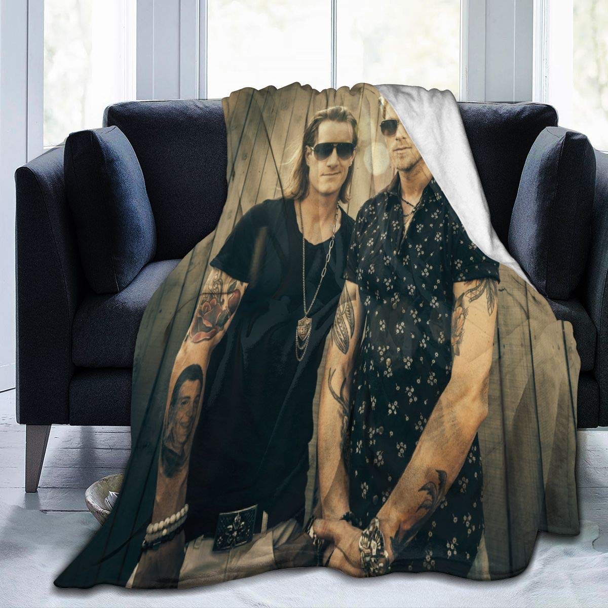 AshleySSnavely Florida Georgia Line Blanket Flannel Blanket Fleece Throw Warm Plush Microfiber Blanket All Season Warm Be (50" X 40")(60"X50")(80"X60") 60"x50"
