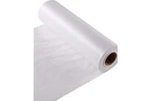 A ANYSSI Lightweight Fusible Interfacing, Non-Woven Fusible Interfacing for Sewing, Crafts, Clothing, Bags (12 Inches x 30 Yard, White), One-Side Iron On Sewing Interfacing