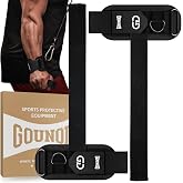 GOUNOD Lifting Wrist Straps with D Ring for Weightlifting &amp; Gym | Heavy Duty Padded Lifting Straps for Men &amp; Women &ndash; Grip Support for Deadlifts, Pull Ups, Cable Machines &amp; Bodybuilding