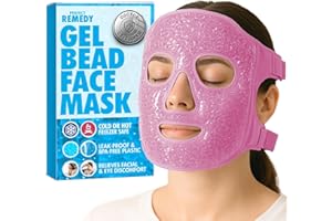 Perfect Remedy Face Ice Pack, Reusable Hot & Cold Ice Face Mask, Gel Compress for helping with Puffy Eyes and Swelling Condit
