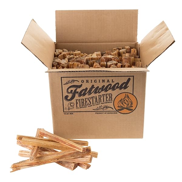 FATWOOD FIRE STARTER STICKS 10LB BOX – INDOOR...
