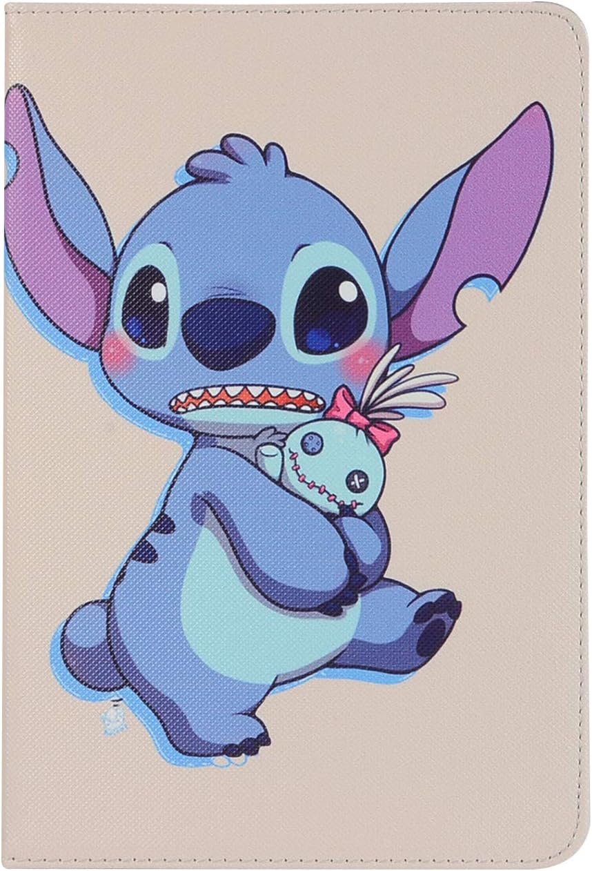 Zakao Stitch Case for iPad Pro 11" 2018, Pretty Cute Cartoon Flip Folio Smart Case with [Auto Sleep/Wake] Protective PU Leather Cover,Kawaii Animated Fashion Gift for Kids Child Teens Girls (#11)