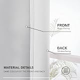 Deconovo Pencil Pleat Room Darkening Curtains 2 Panels Silver Grey 87in view 8