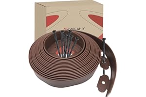 2In× 66Ft Landscape Edging with 120 Stakes, No Dig Garden Edging for Lawn Edging,Landscape Border Passway Border and Flower B