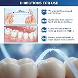High Vibrant Superfloss Dental Floss Threader 50 Threads Pack 2 Mint view 3