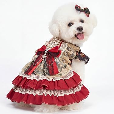white christmas dresses Dogs dress – petitpilou main image 0