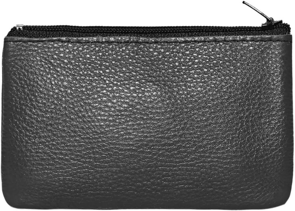 LAVERI - Handmade Genuine Leather Key Case Holder Coin Bag Purse Pouch #601_BLACK - Image 4