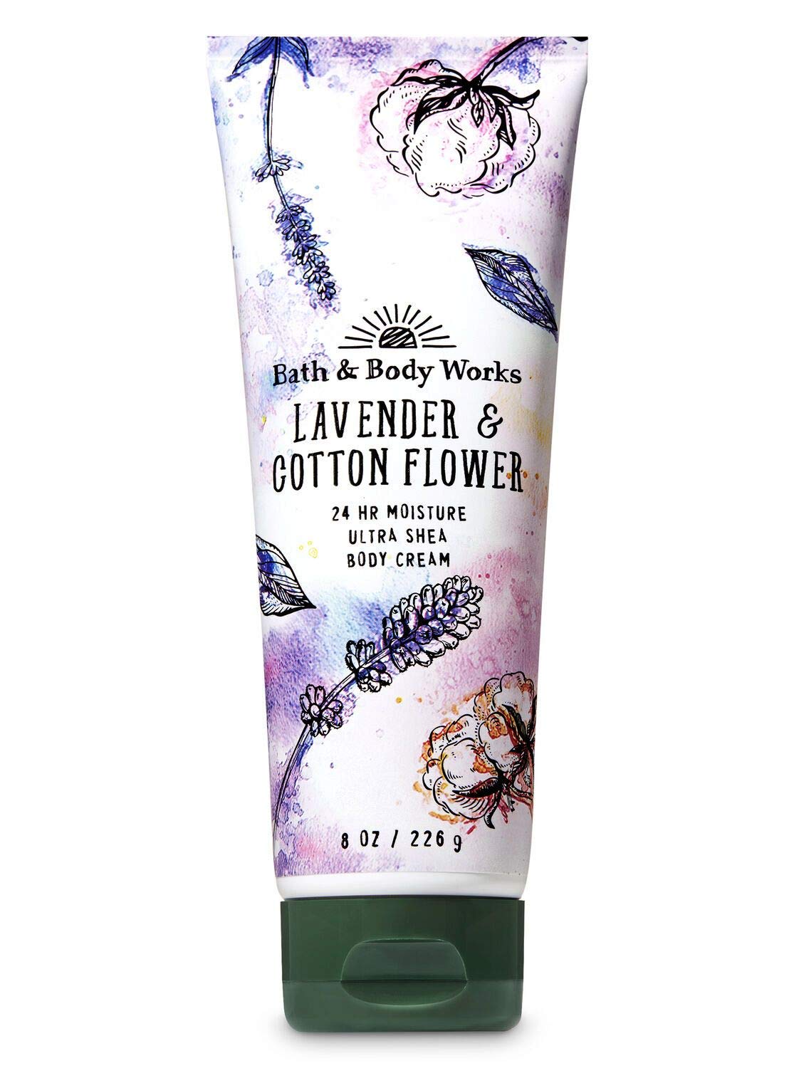 Bath and Body Works Lavender Cotton Flower Body Cream