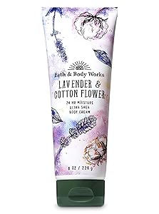 Bath and Body Works Lavender Cotton Flower Body Cream