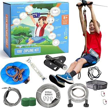 Kit Tirolesa De Patio Trasero Para Niños Y Adoles 20m | Meses sin interés