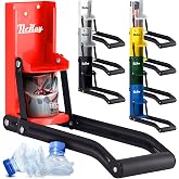 McKay Metal Can Crusher, Wall-Mounted 12/16 Oz. Smasher - Red | Heavy-Duty Recycling Smasher for Aluminum Seltzer, Soda, Beer Cans and Bottles, Gadgets for Home