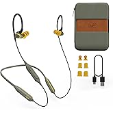 Elgin Rumble Bluetooth Earplug Earbuds, 27 dB Noise Reduction Wireless Headphones with Noise Cancelling Mic, 20 Hour Battery Life, IP67 Waterproof, OSHA Compliant Hearing Protection for Work