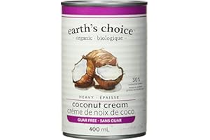 Earth's Choice - Organic Heavy Coconut Cream (30% Fat), Guar Gum Free, Gluten Free, Dairy Free, Lactose Free, Kosher, 12 Coun