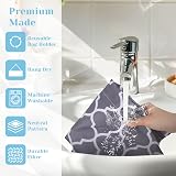 Yolev Wall-Mounted Carrier Bag Storage, Gray Polyester Organizer 55cm view 6
